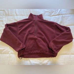 Tna polar 1/2 zip cropped